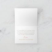Boho Veer Bloemig Monogram Trouwdag Bedankkaart (Binnen)