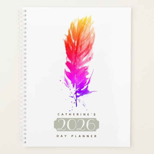 Boho Veer Gepersonaliseerde Dag Planner Agenda 202 (Voorkant)