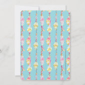 Boho veer kralen waterverf repetitie diner kaart (Achterkant)