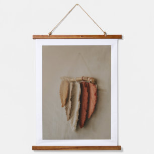Boho veer muurhanger kunst, rustieke neutrale woni hangend wandkleed