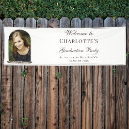 Boho Veerlijst Foto Afstudeer Welkom Spandoek