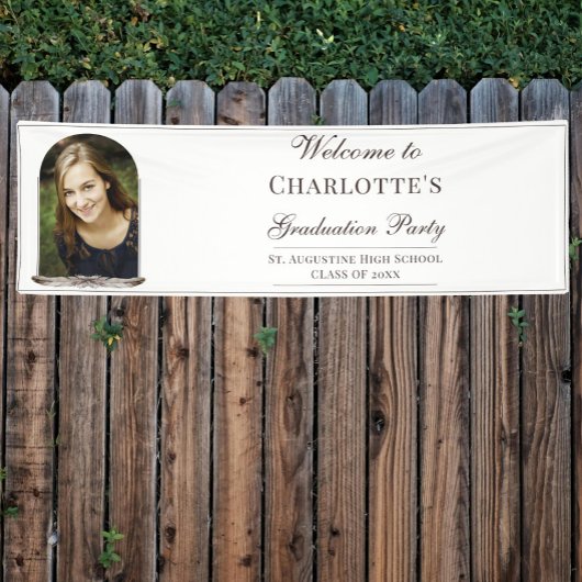 Boho Veerlijst Foto Afstudeer Welkom Spandoek