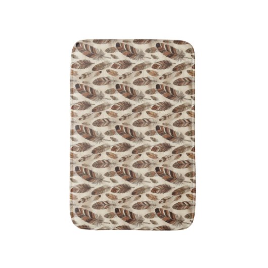 Boho Veerpatroon Badmat (Voorkant Verticaal)
