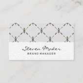 Boho Veerpatroon | Stippenpatroon Visitekaartje (Voorkant)