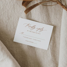 Boho Verbrande Oranje Calligrafie Bruiloft