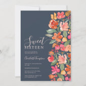 Boho verbrande sinaasappel aardetoon bloemenchique kaart (Voorkant)