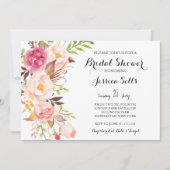 Boho veren Bridal Shower Uitnodiging (Voorkant)