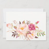 Boho veren Bridal Shower Uitnodiging (Achterkant)