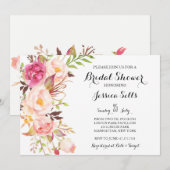 Boho veren Bridal Shower Uitnodiging (Voorkant / Achterkant)