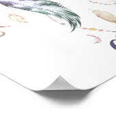 Boho veren droomvanger wanddecoratie poster (Hoek)