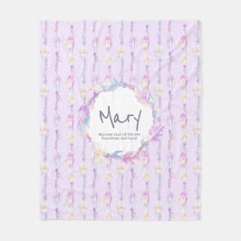 Boho veren en kralen paarse naam betekent fleece deken