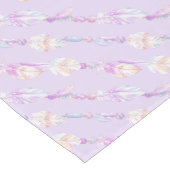 Boho veren en kralen pastel paarse tafelloper (Hoek)