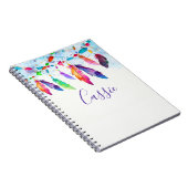 Boho veren gepersonaliseerd notitieboek (Rechterzijde)