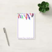 Boho veren gepersonaliseerde post-it notities post-it® notes (Kantoor)