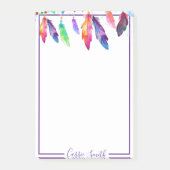 Boho veren gepersonaliseerde post-it notities post-it® notes (Voorkant)