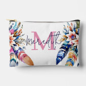 Boho veren grens gepersonaliseerd etui (Voorkant)