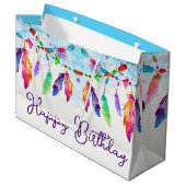 Boho veren grote cadeautas op maat (Voorkant Gekanteld)