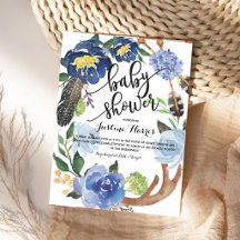 Boho Veren Jongens Baby Shower