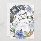 Boho Veren Jongens Baby Shower Kaart (Voorkant)