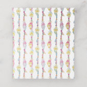 Boho veren kralen bruiloft gast plaats kaarten plaatskaartje (Binnenkant ongevouwen)