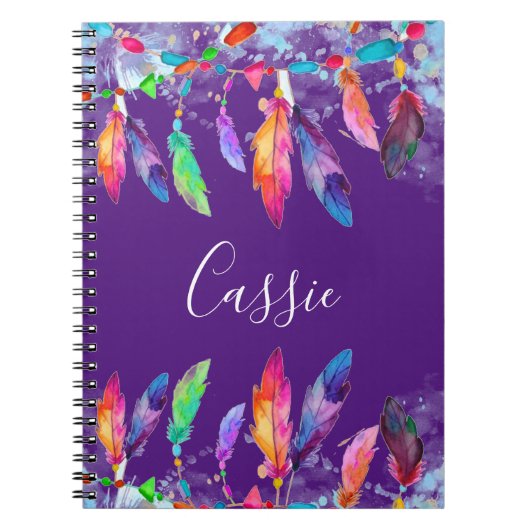 Boho veren persoonlijk notitieboek (Voorkant)
