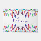 Boho veren persoonlijke deurmat (Voorkant)