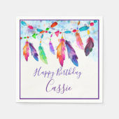 Boho veren persoonlijke servetten (Voorkant)