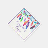 Boho veren persoonlijke servetten (Hoek)