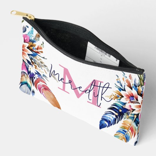 Boho verenborder gepersonaliseerd etui (Open)
