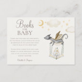 Boho verhalenboek Dragon Baby shower boeken voor B Informatiekaartje (Voorkant)