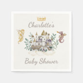 Boho verhalenboek Dragon Baby shower Servet (Voorkant)