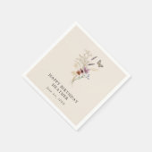 Boho Verjaardag Papieren Servet (Hoek)