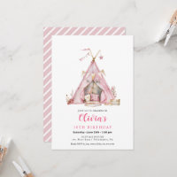 Boho verjaardag Tiener meisje Slumber Party uitnod