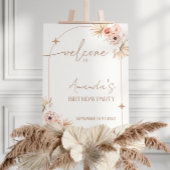 Boho Verjaardagsfeestje Welkomstbord | Boho Welkom Poster