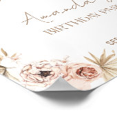 Boho Verjaardagsfeestje Welkomstbord | Boho Welkom Poster (Hoek)