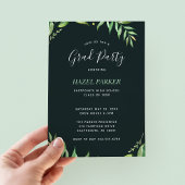 Boho verlaat afstudeerfeest uitnodiging