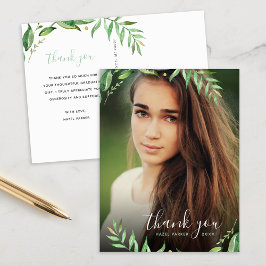 Boho verlaat Afstuderen Foto Dank u Briefkaart