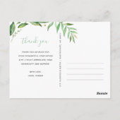 Boho verlaat Afstuderen Foto Dank u Briefkaart (Achterkant)