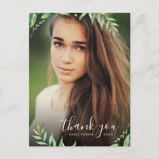 Boho verlaat Afstuderen Foto Dank u Briefkaart (Voorkant)