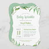 Boho verlaat Baby Sprinkle Uitnodiging (Voorkant / Achterkant)