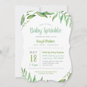 Boho verlaat Baby Sprinkle Uitnodiging (Voorkant)