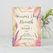 Boho verlaat brunch op Internationale Vrouwendag Kaart (Staand voorkant)