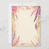 Boho verlaat brunch op Internationale Vrouwendag Kaart (Achterkant)