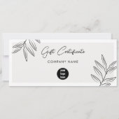 Boho verlaat Business Logo Cadeaubon (Achterkant)