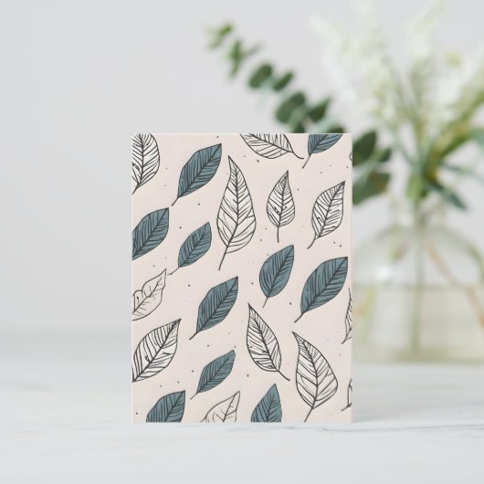 Boho verlaat kunst briefkaart (Staand voorkant)