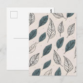 Boho verlaat kunst briefkaart (Voorkant / Achterkant)