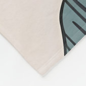 Boho verlaat kunst fleece deken (Hoek)