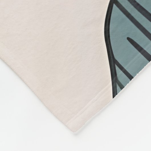 Boho verlaat kunst fleece deken (Hoek)