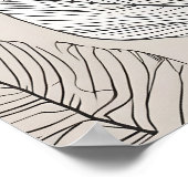 Boho verlaat kunst poster (Hoek)