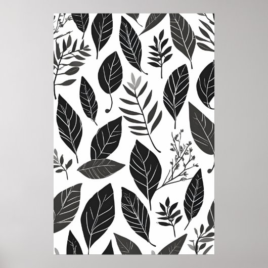 Boho verlaat kunst poster (Voorkant)